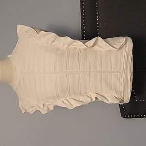 Jessica Simpson ruffle accent knit top